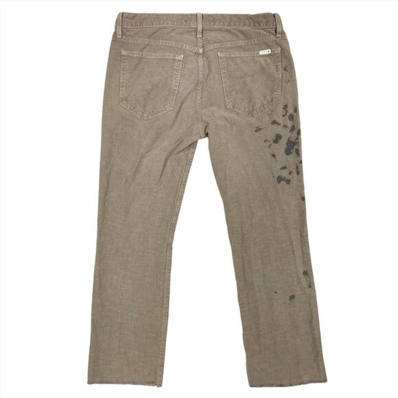 JOE’S JEANS Brixton Straight & Narrow Paint-Splattered Raw Hem Jeans Bark W33 - Picture 2 of 10